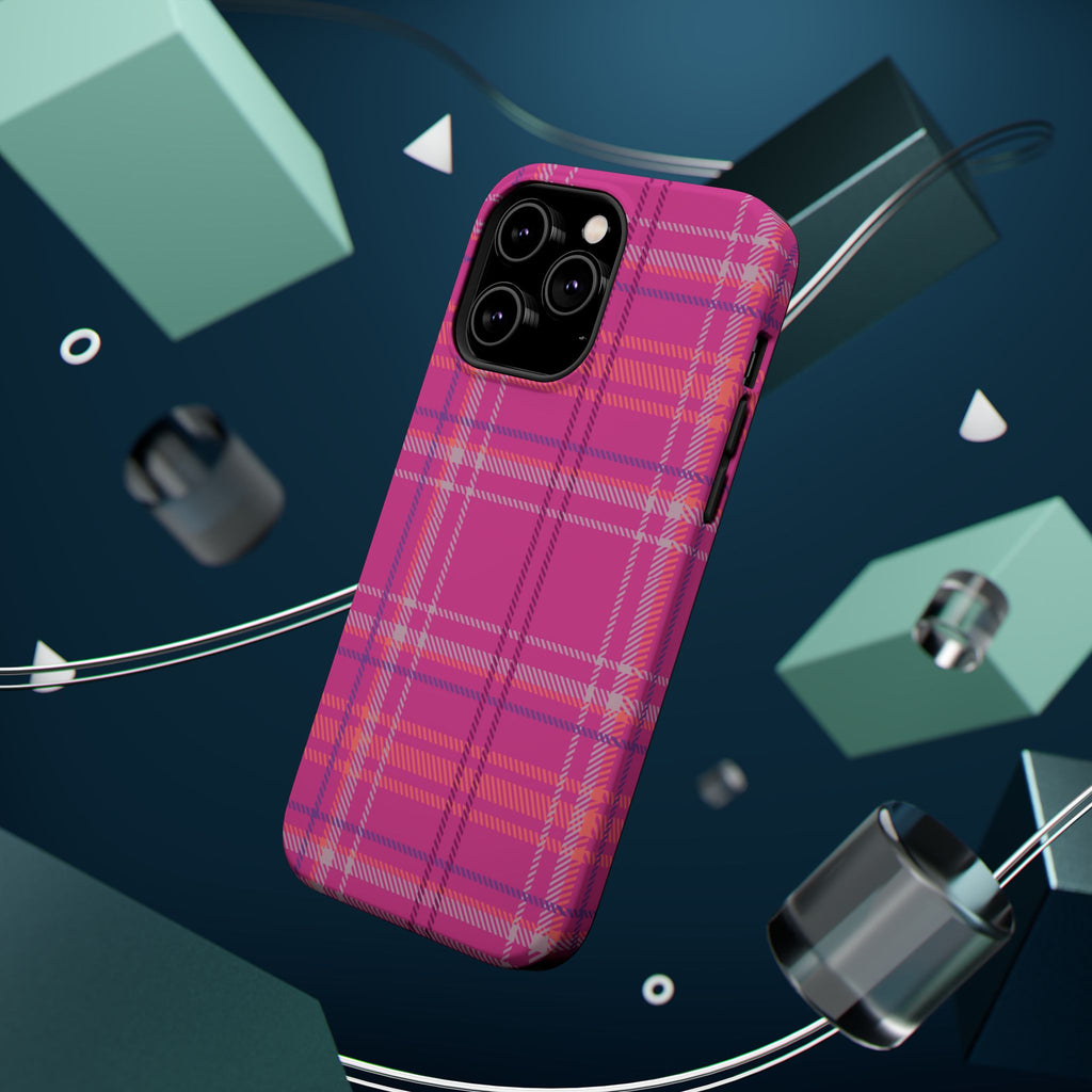 Berry Crush Plaid Magnetic Phone Case