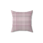 The Plaid Edit Mauve Faux Suede Pillow