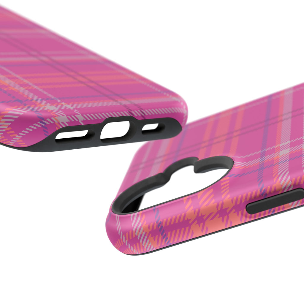 Berry Crush Plaid Magnetic Phone Case