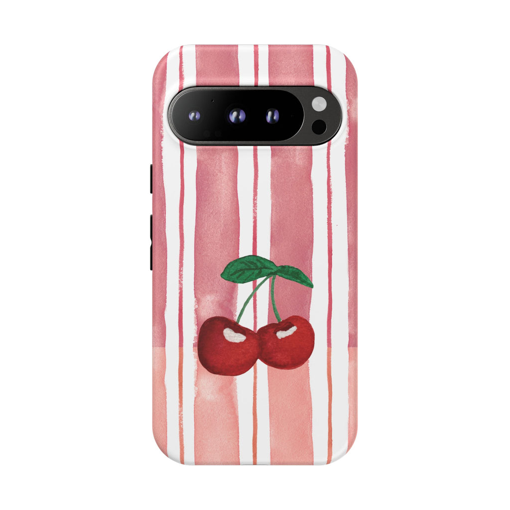 Cherry Orchard Stripes Phone Case