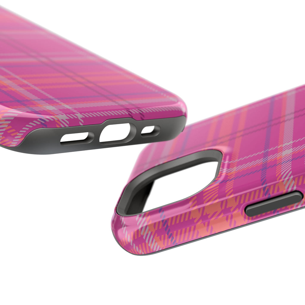 Berry Crush Plaid Magnetic Phone Case