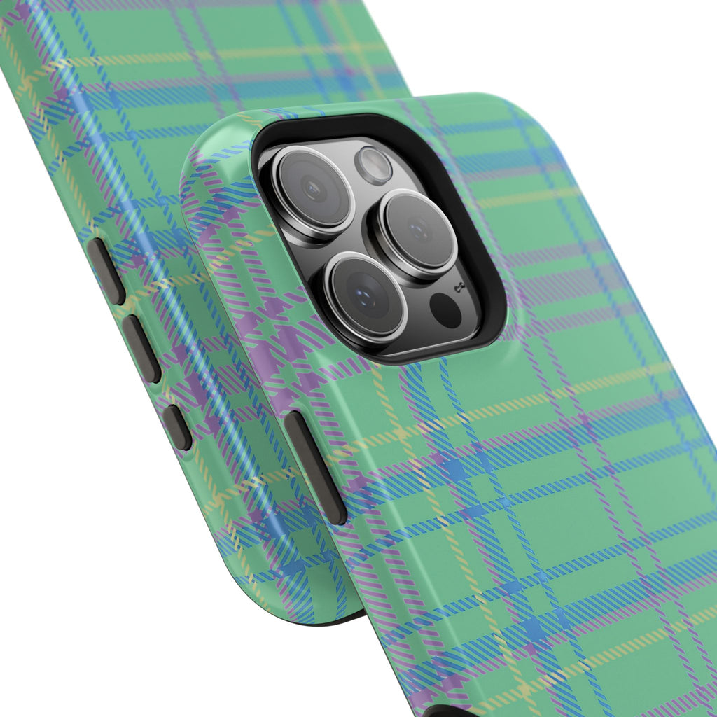 Fresh Energy Plaid Magnetic Phone Case