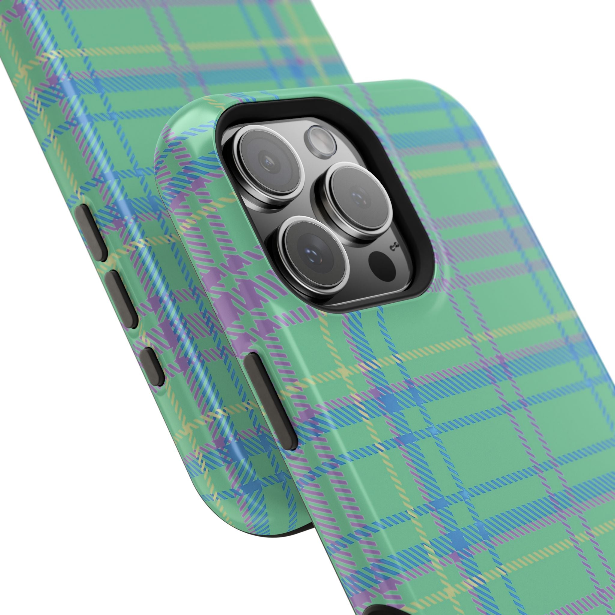 Fresh Energy Plaid Magnetic Phone Case