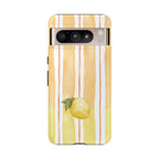 Lemon Orchard Stripes Phone Case