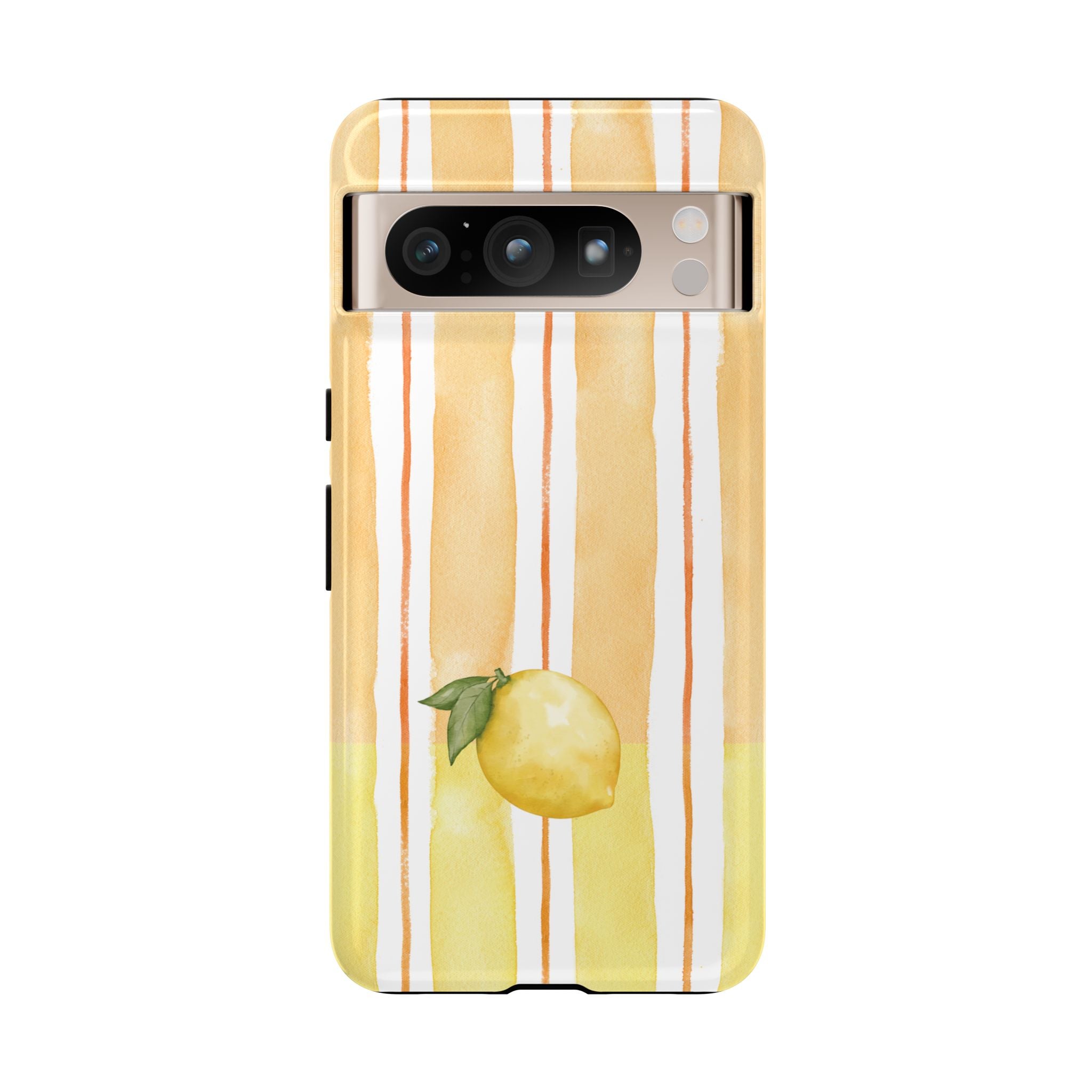 Lemon Orchard Stripes Phone Case
