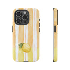 Lemon Orchard Stripes Phone Case