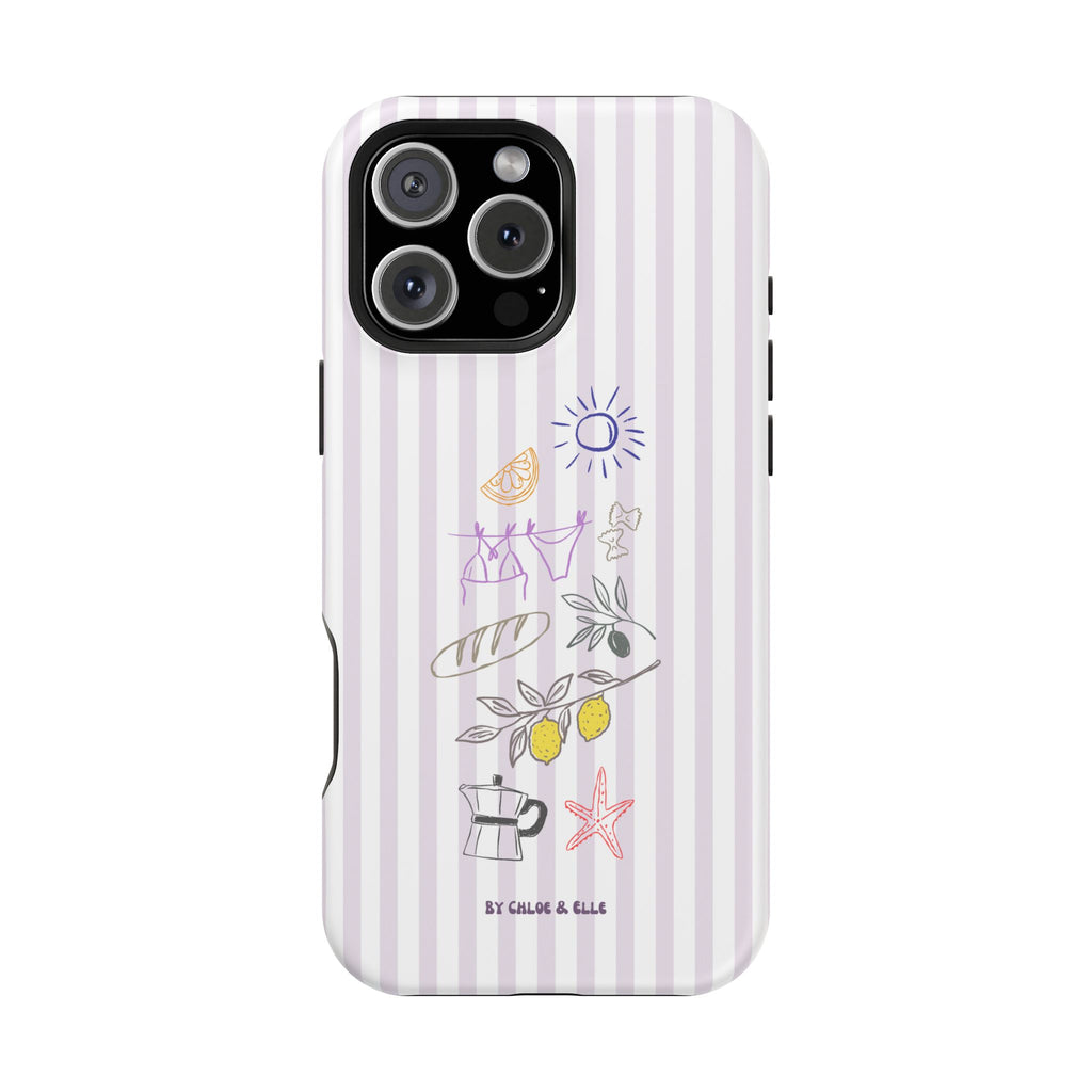Amalfi Dreaming Petunia Phone Case