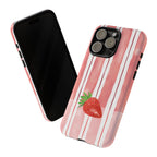 Strawberry Orchard Stripes Phone Case