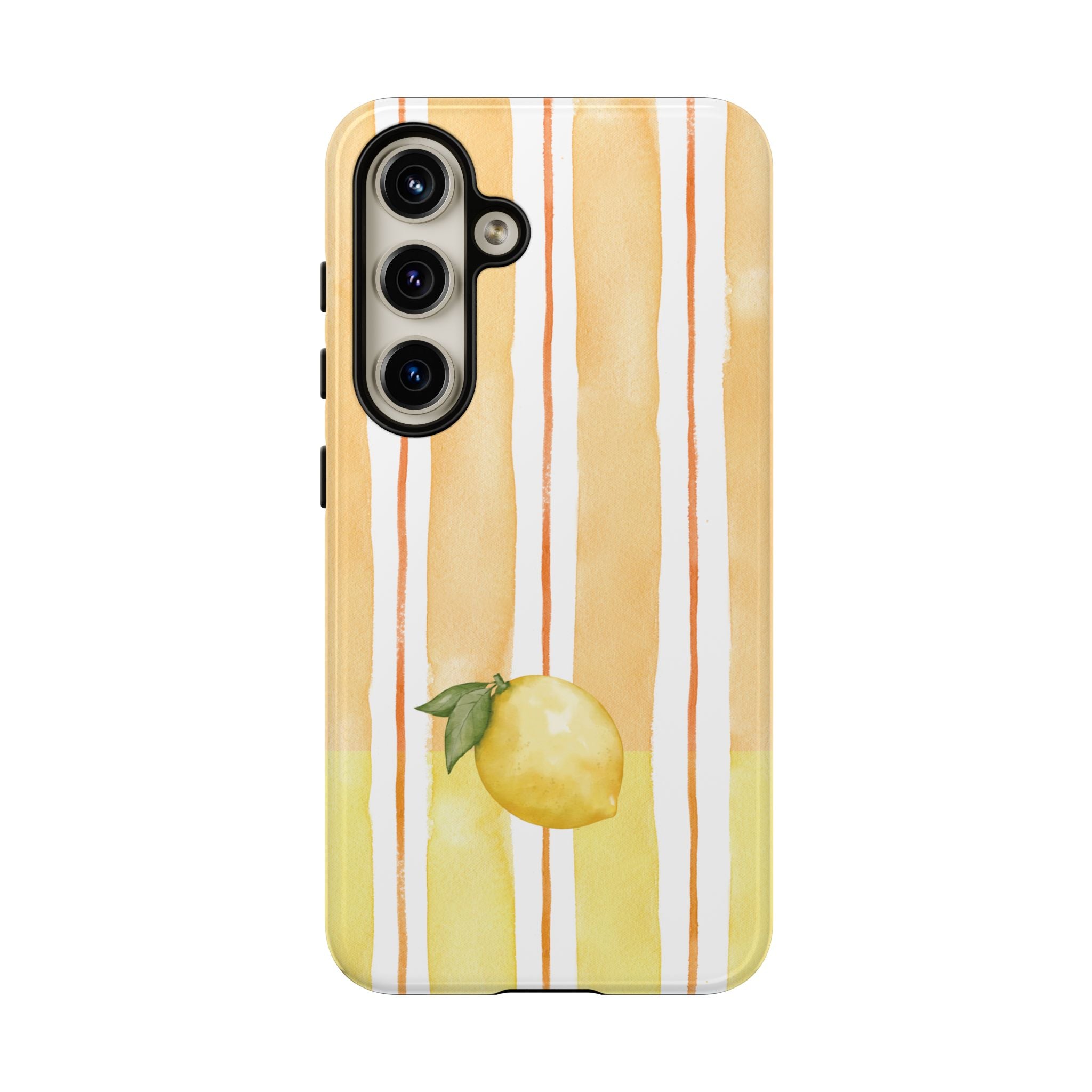Lemon Orchard Stripes Phone Case