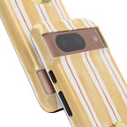 Lemon Orchard Stripes Phone Case
