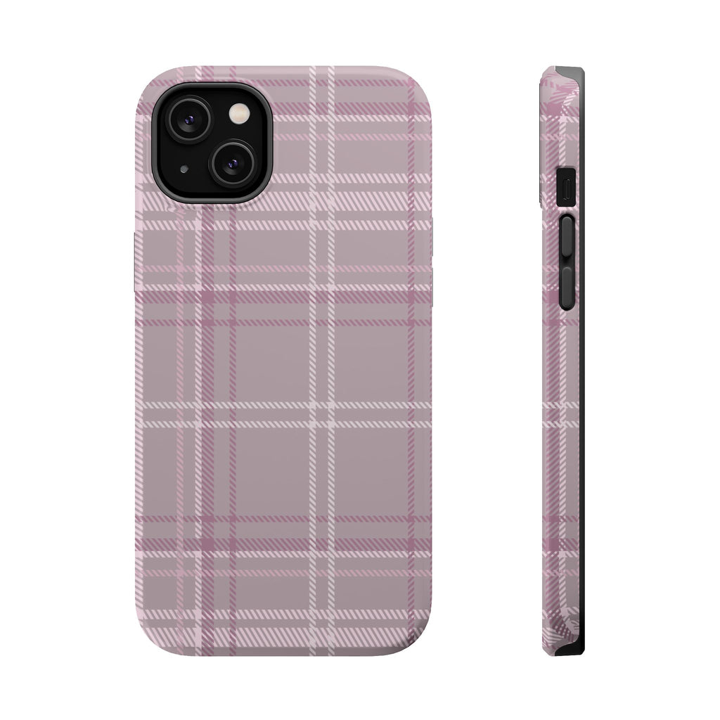 The Plaid Edit Mauve Phone Case