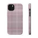The Plaid Edit Mauve Phone Case