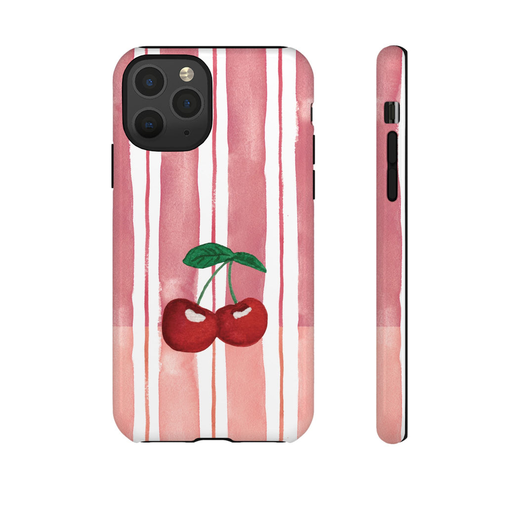 Cherry Orchard Stripes Phone Case
