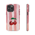 Cherry Orchard Stripes Phone Case