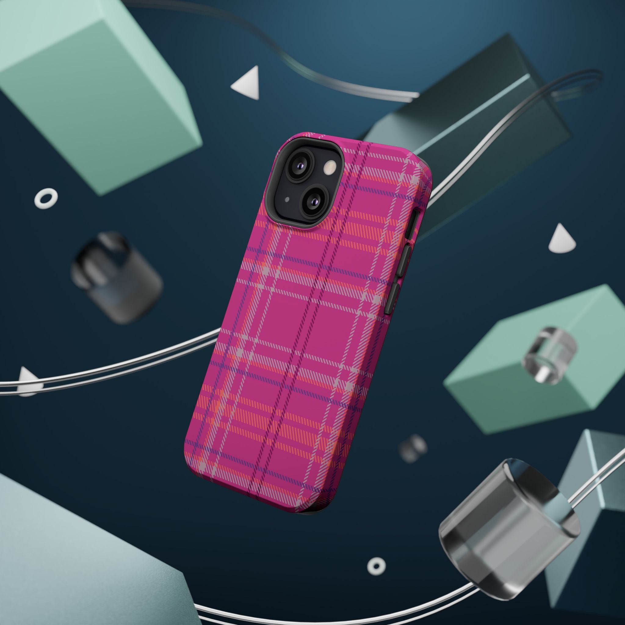 Berry Crush Plaid Magnetic Phone Case