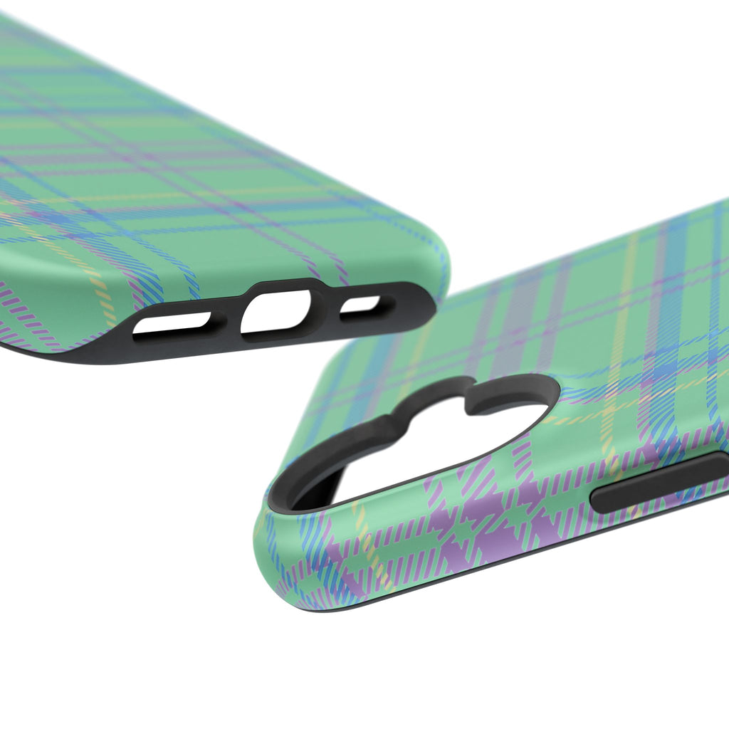 Fresh Energy Plaid Magnetic Phone Case