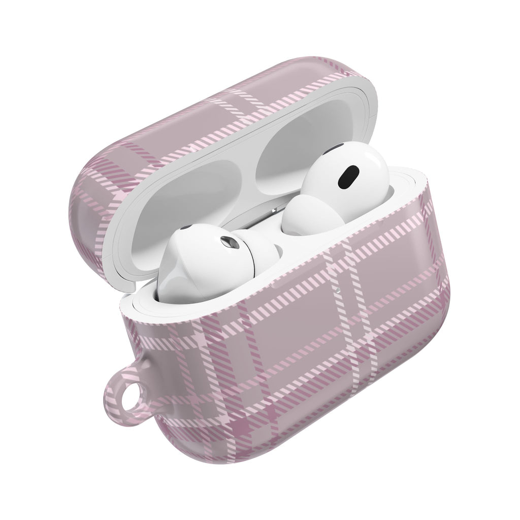 The Plaid Edit Mauve AirPod Case