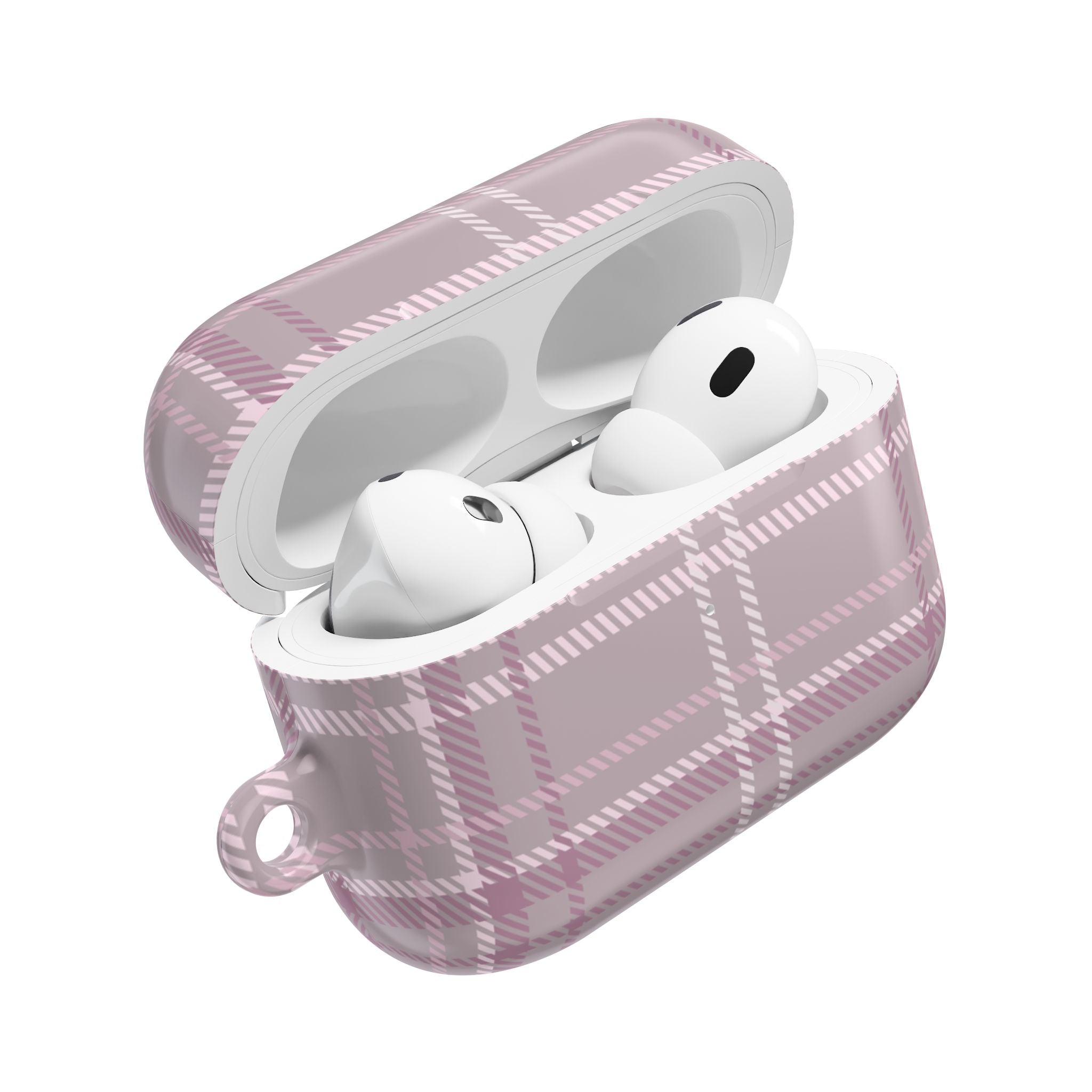 The Plaid Edit Mauve AirPod Case