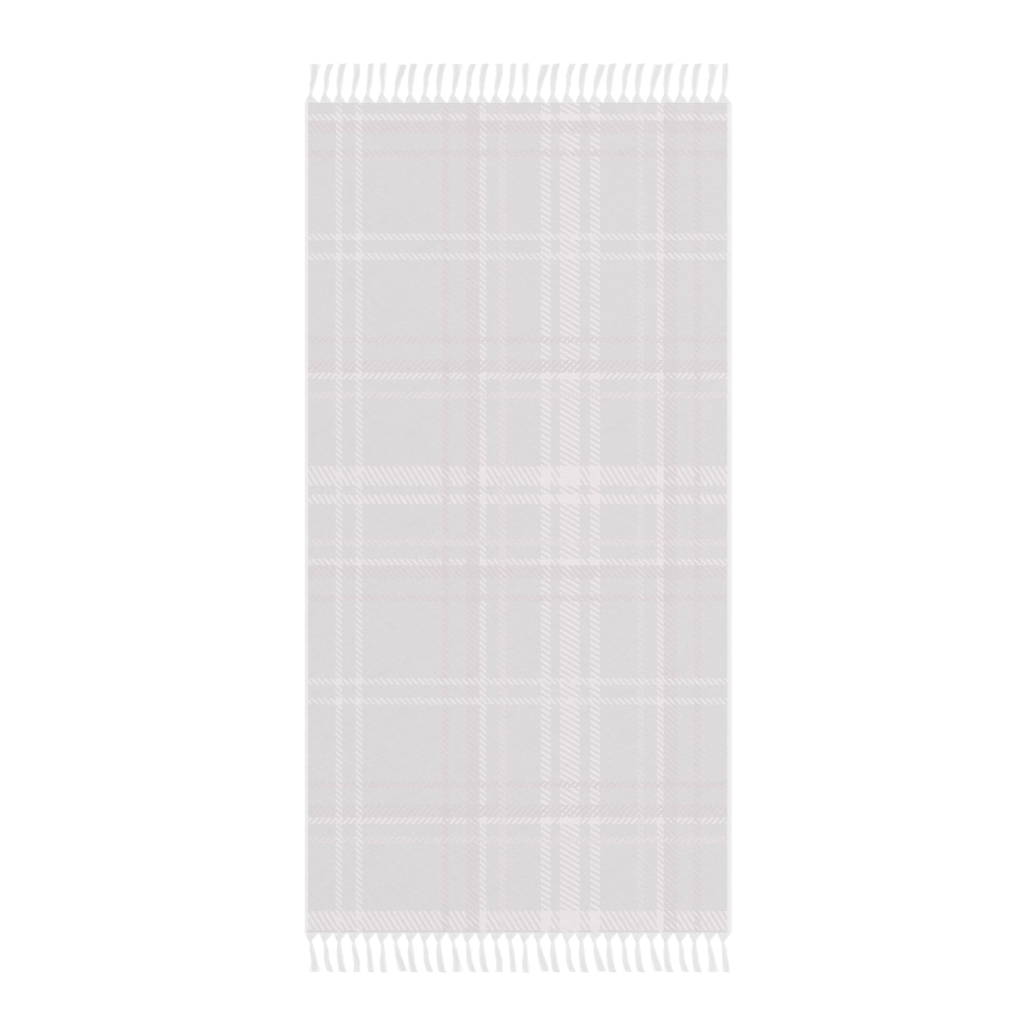 The Plaid Edit Mauve Boho Beach Towel