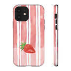 Strawberry Orchard Stripes Phone Case