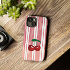 Cherry Orchard Stripes Phone Case