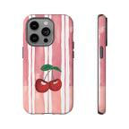 Cherry Orchard Stripes Phone Case