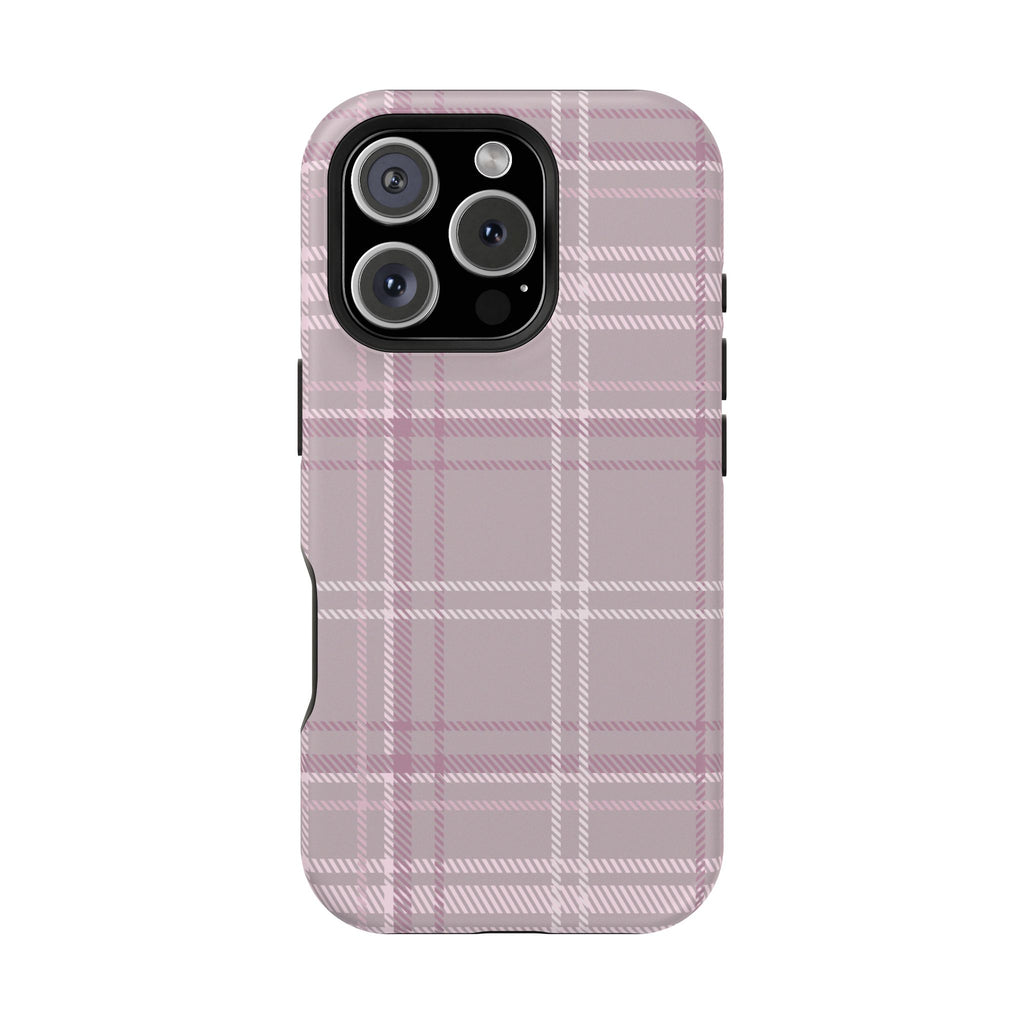 The Plaid Edit Mauve Phone Case