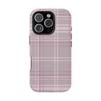 The Plaid Edit Mauve Phone Case