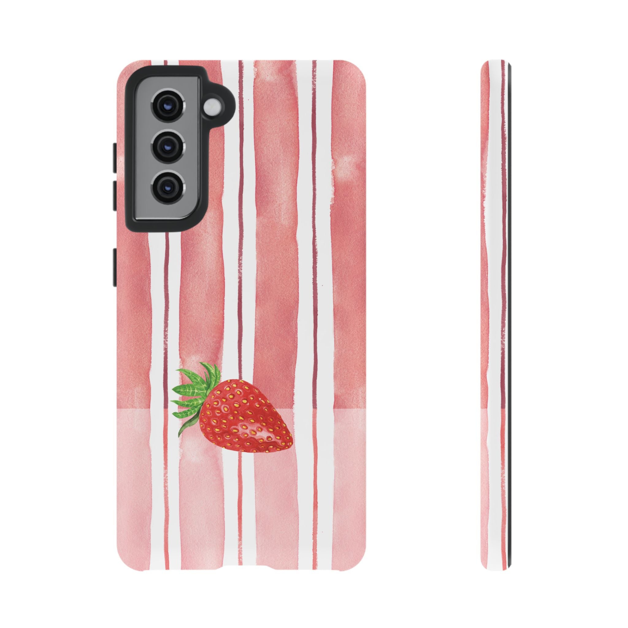 Strawberry Orchard Stripes Phone Case