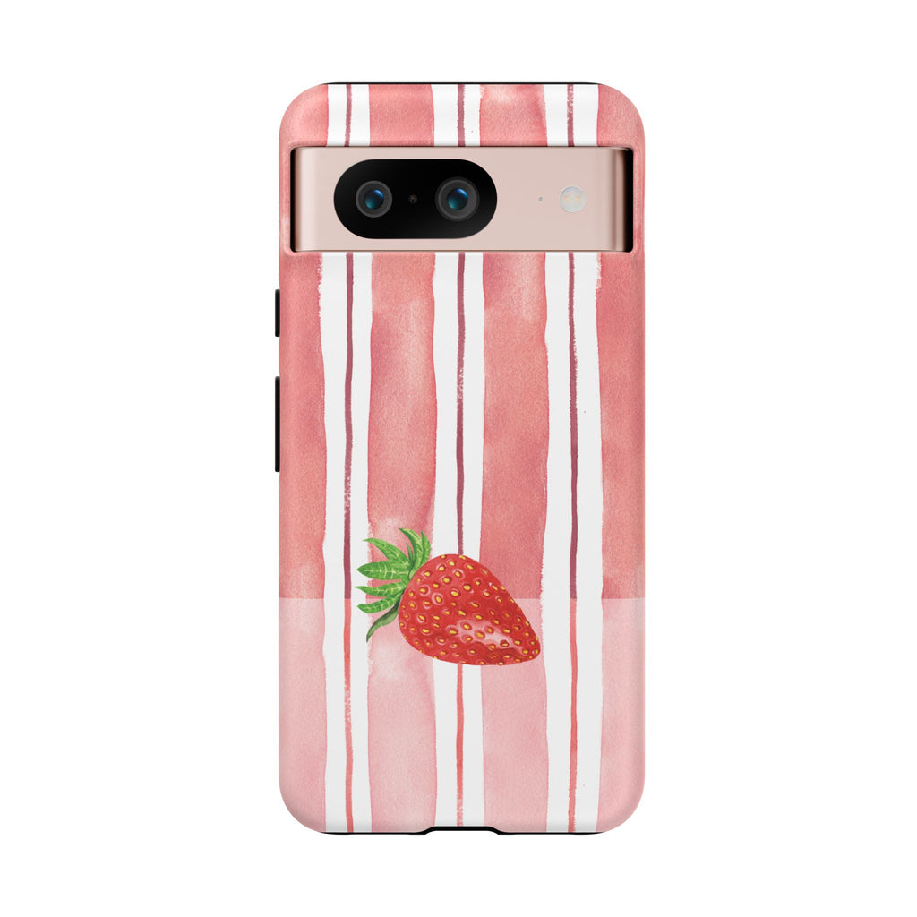 Strawberry Orchard Stripes Phone Case
