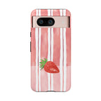 Strawberry Orchard Stripes Phone Case