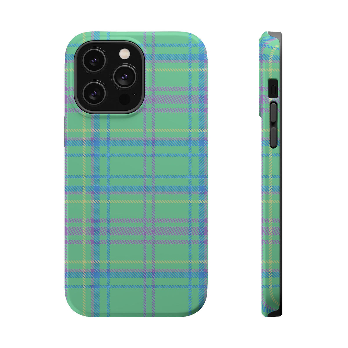 Fresh Energy Plaid Magnetic Phone Case