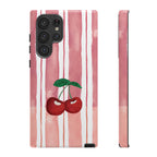 Cherry Orchard Stripes Phone Case