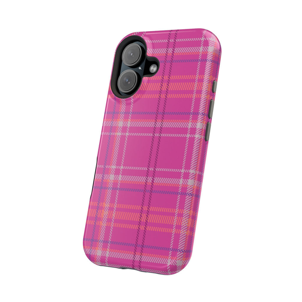 Berry Crush Plaid Magnetic Phone Case