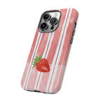 Strawberry Orchard Stripes Phone Case