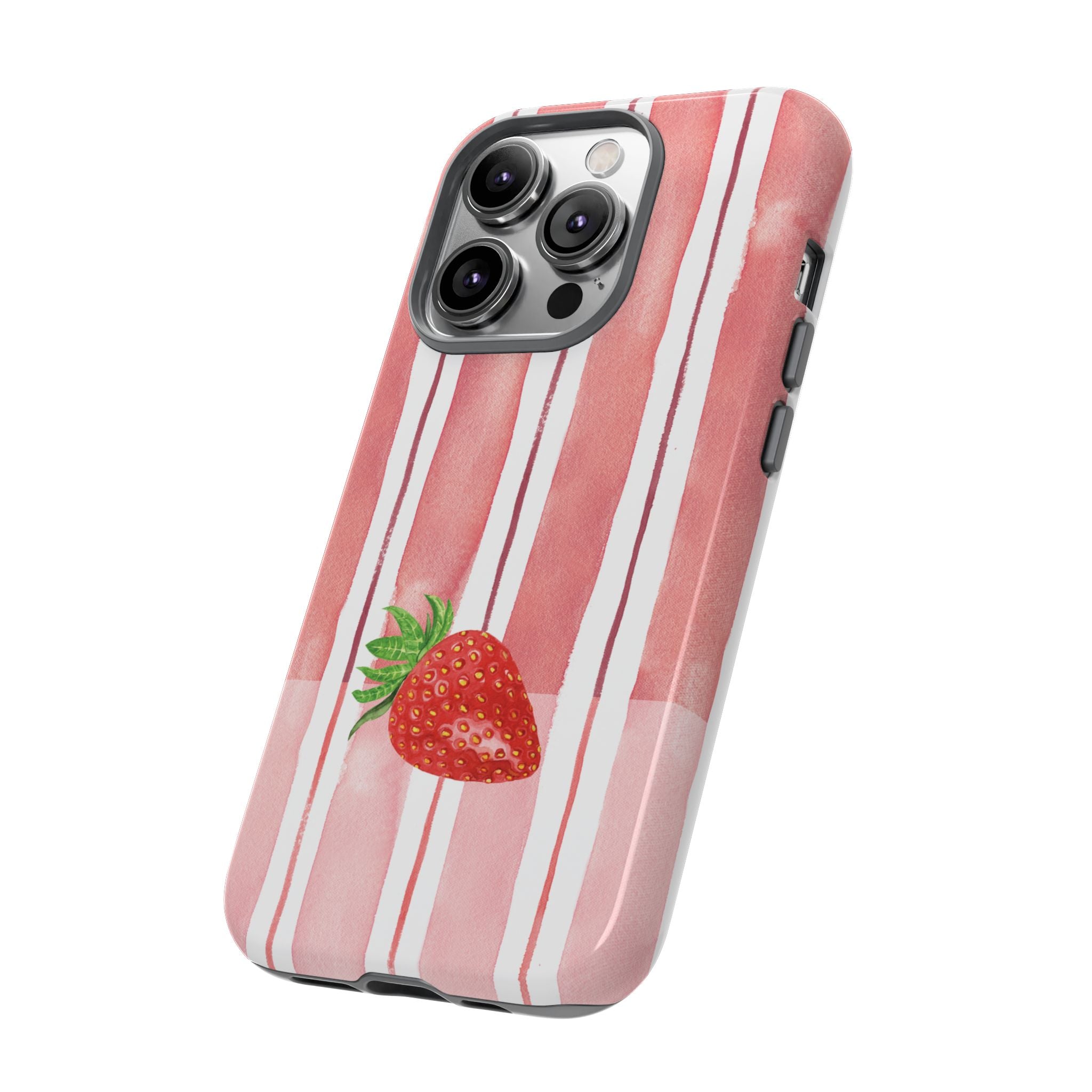 Strawberry Orchard Stripes Phone Case