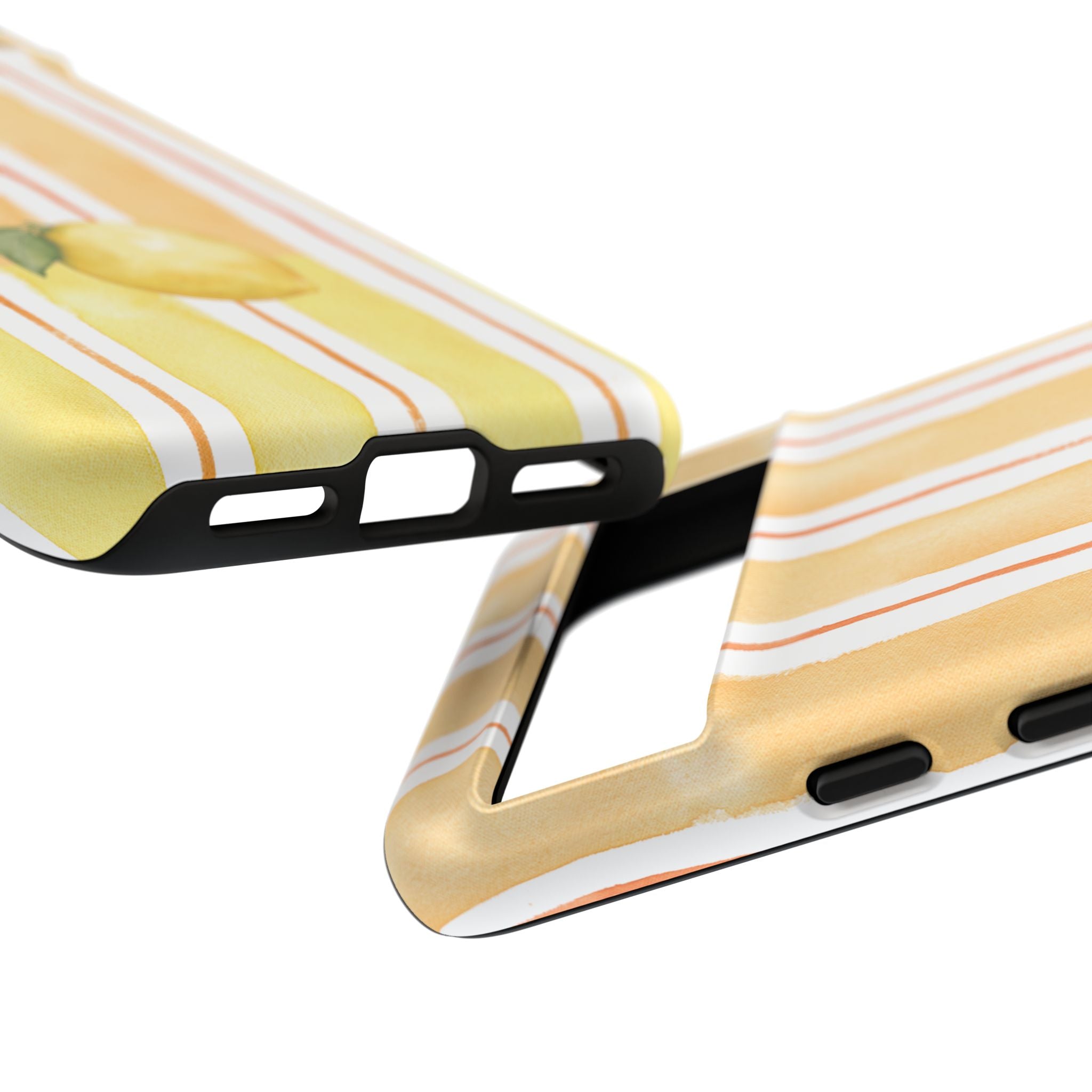 Lemon Orchard Stripes Phone Case