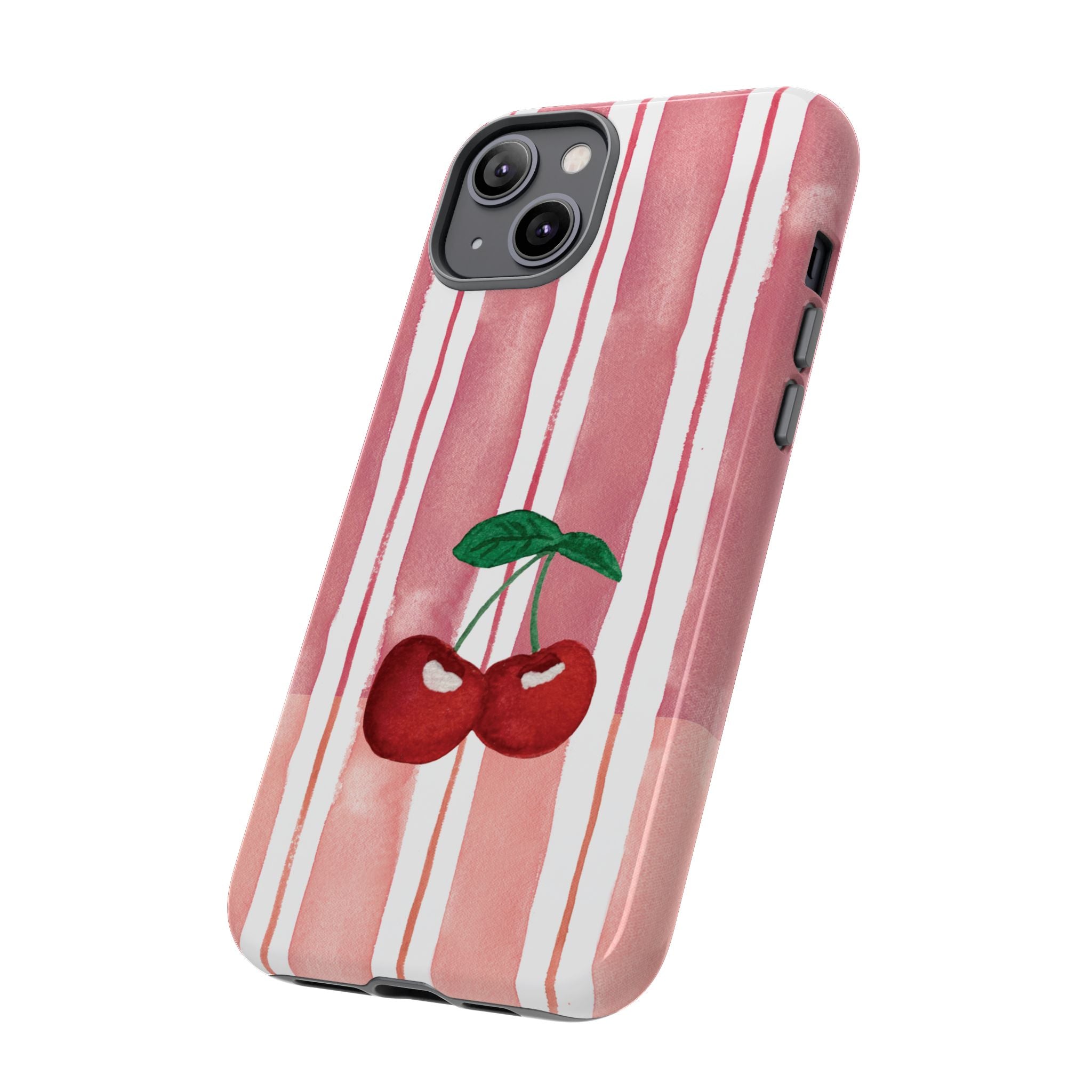 Cherry Orchard Stripes Phone Case