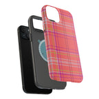 Golden Girl Plaid Magnetic Phone Case