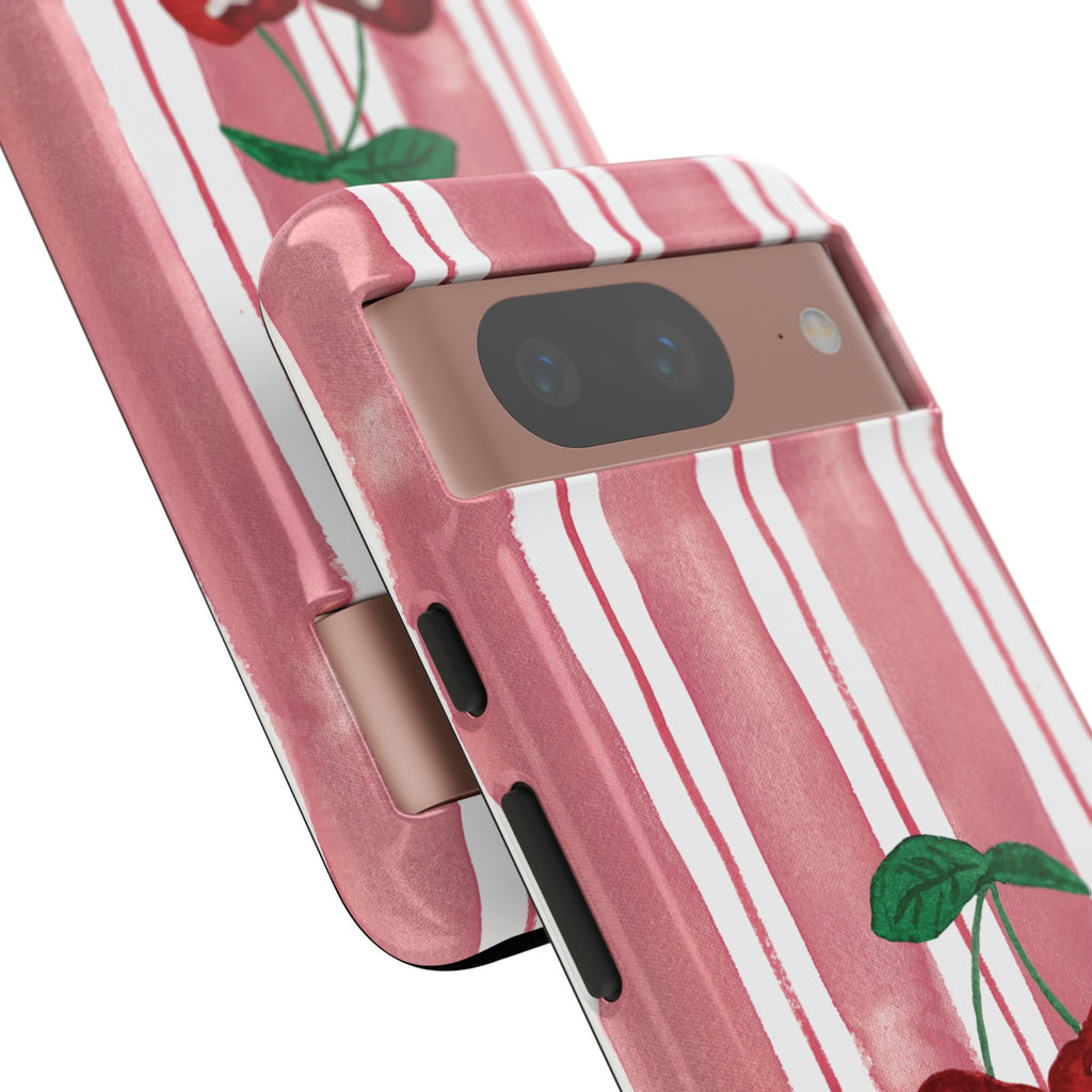 Cherry Orchard Stripes Phone Case