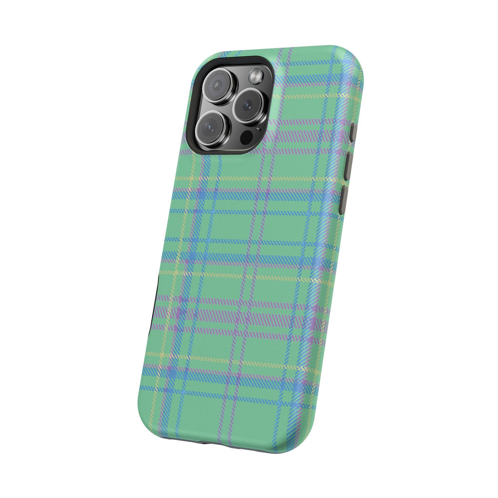 Fresh Energy Plaid Magnetic Phone Case