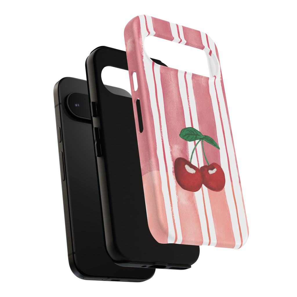 Cherry Orchard Stripes Phone Case