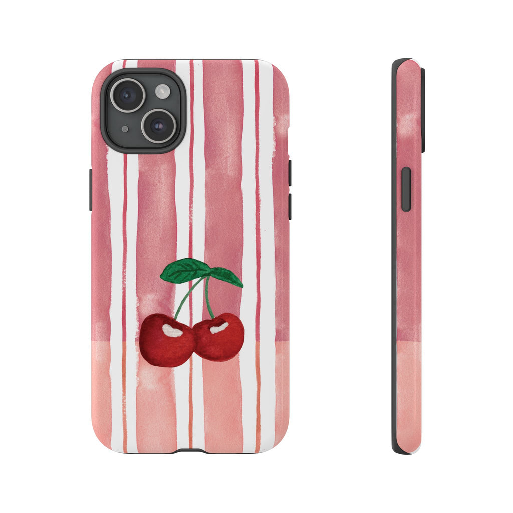 Cherry Orchard Stripes Phone Case