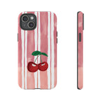 Cherry Orchard Stripes Phone Case