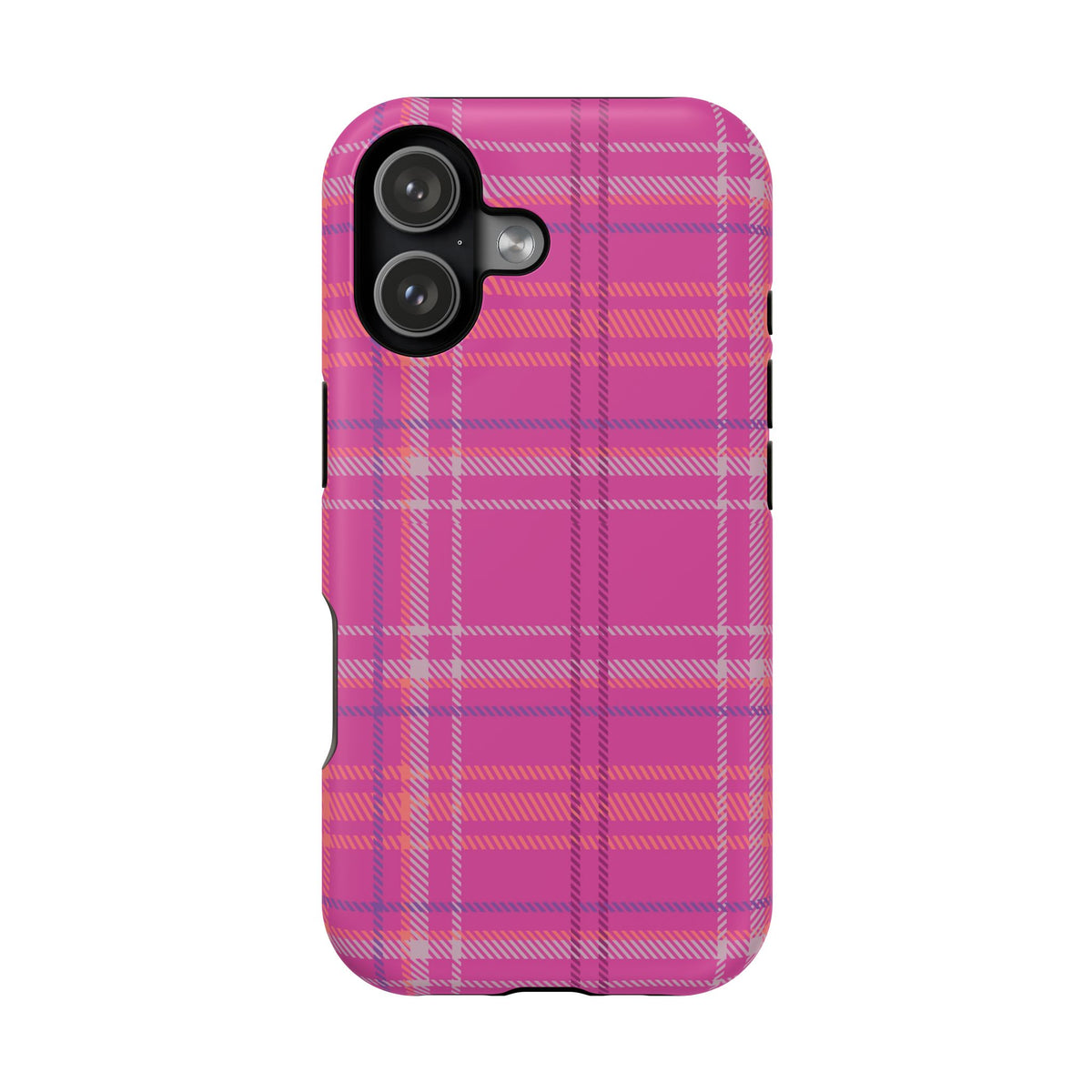 Berry Crush Plaid Magnetic Phone Case