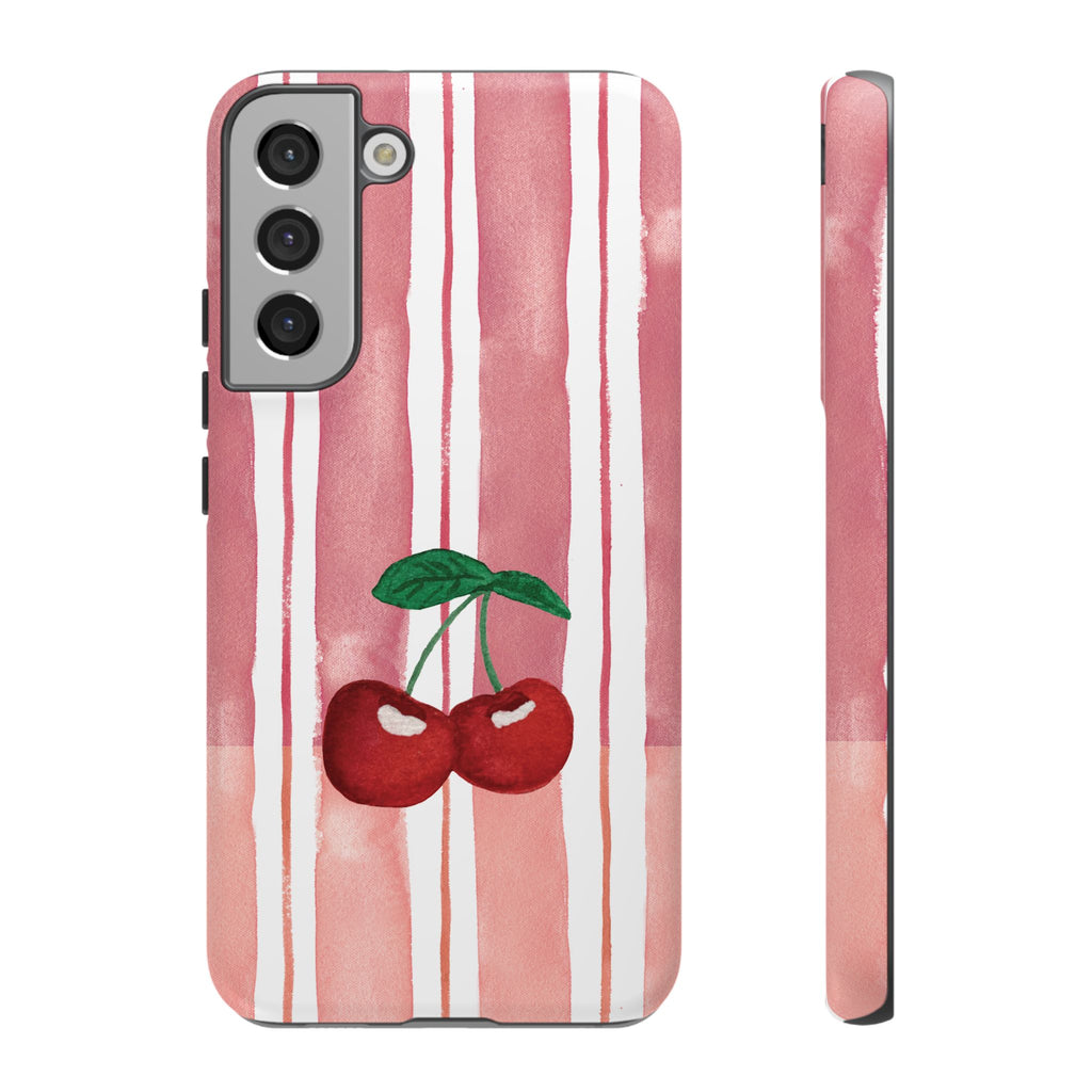 Cherry Orchard Stripes Phone Case
