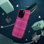 Berry Crush Plaid Magnetic Phone Case