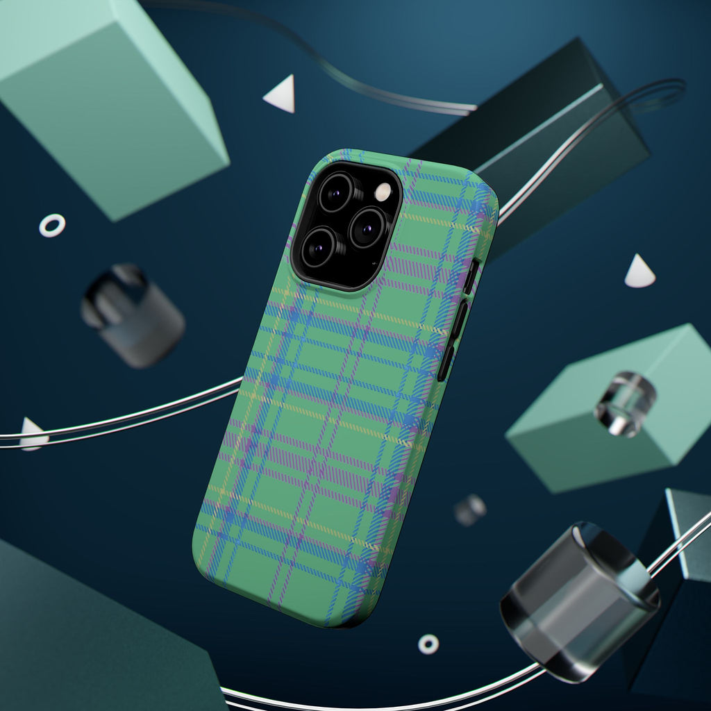 Fresh Energy Plaid Magnetic Phone Case