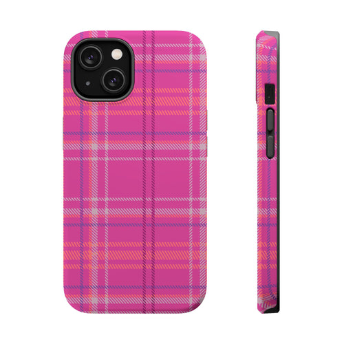 Berry Crush Plaid Magnetic Phone Case