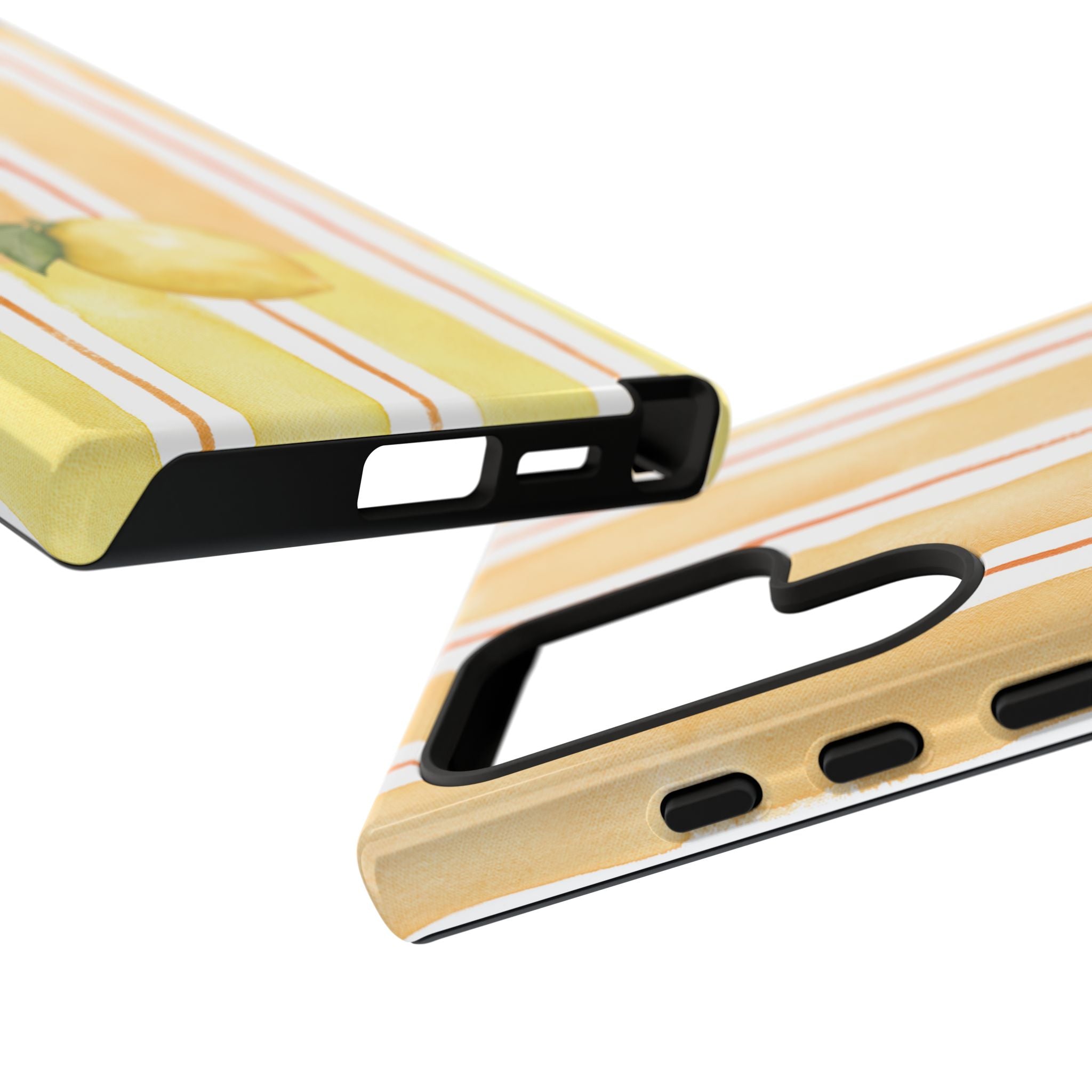 Lemon Orchard Stripes Phone Case